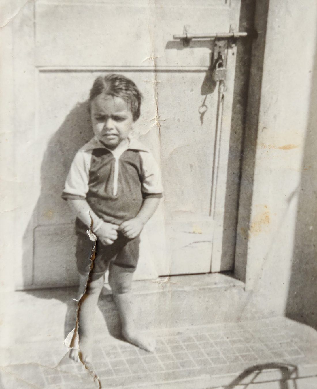 The earliest frame — long before the first race licence.
