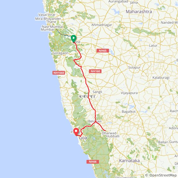 Deccan Cliffhanger 2018 route map