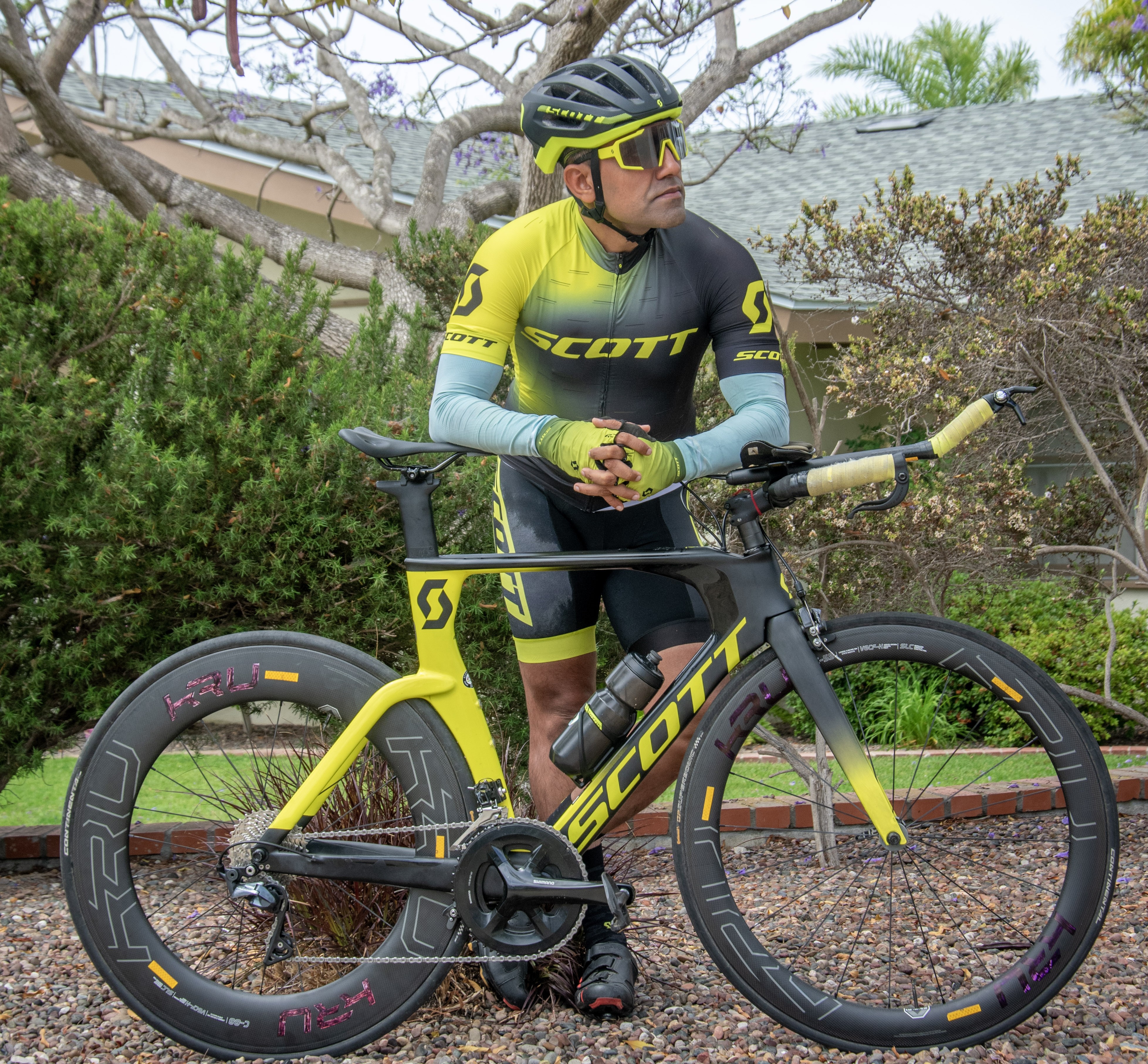 Lt Col Bharat Pannu in SCOTT cycling kit